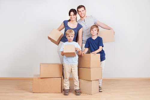 Staff preparing for an office move in Hornchurch